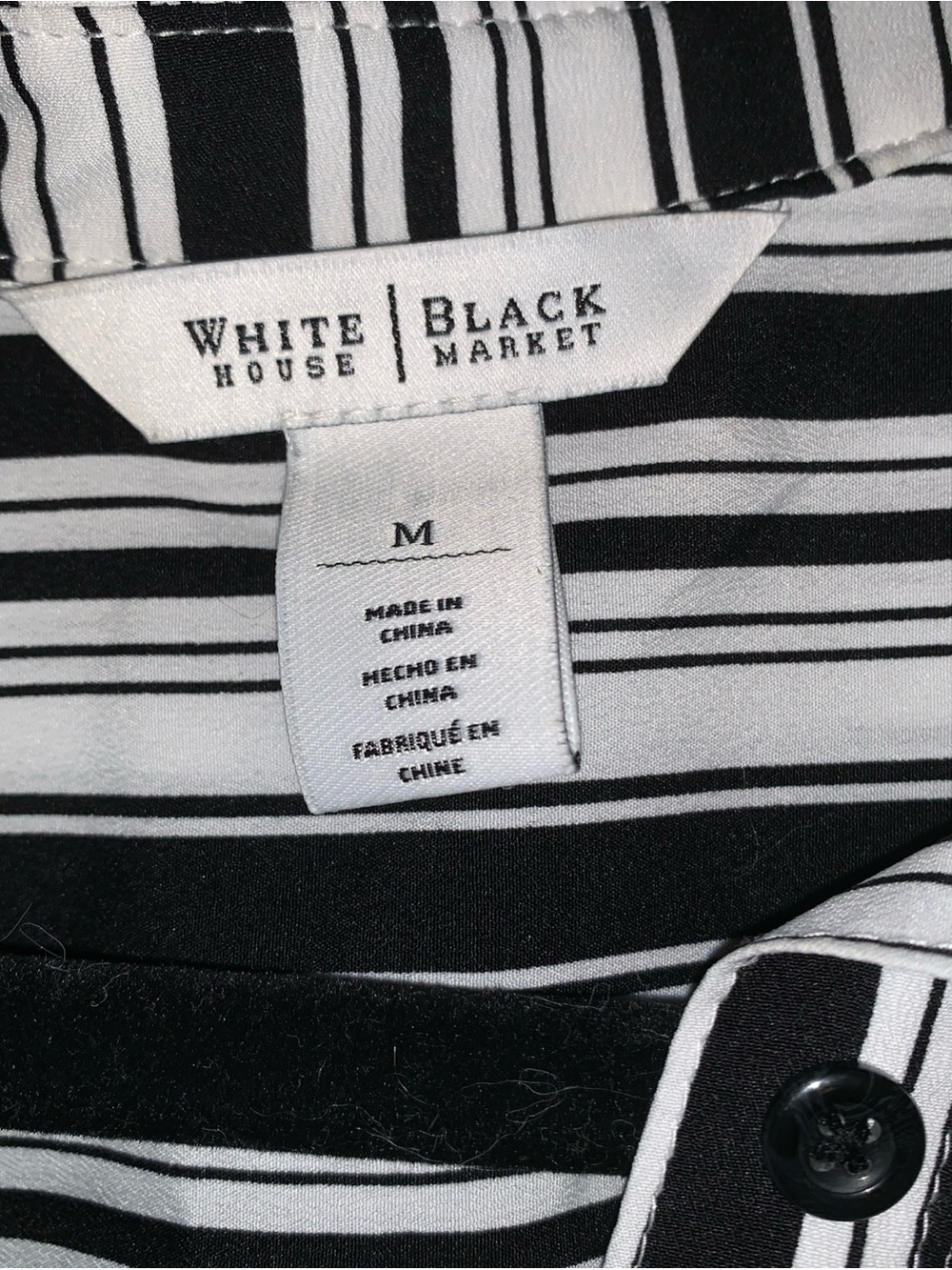 White House Black Market Sleeveless Striped Shirt Dress Size M - Picture 4 of 7